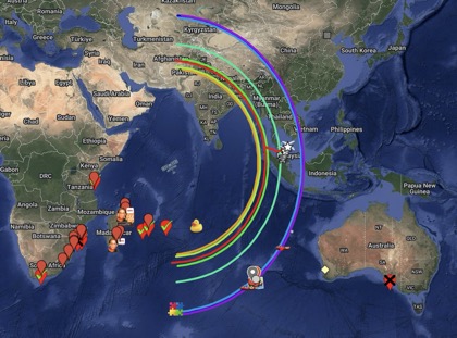 2026-01-14 MH370 Google map
